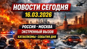 Новости Сегодня 16.03.2026 - Россия, Москва, Экстренный вызов новый выпуск, Катаклизмы, События Дня