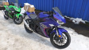 Мотоцикл FALCON PRIME 2. В синем цвете.