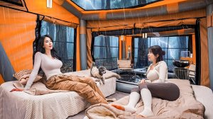 Kirin Camp - HEAVY RAIN CAMPING WITH MY SISTER