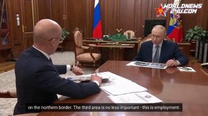 PUTIN DISCUSSED EDUCATION, HEALTHCARE, AND MAJOR PROJECTS IN THE REGION WITH THE HEAD OF UDMURTIA
