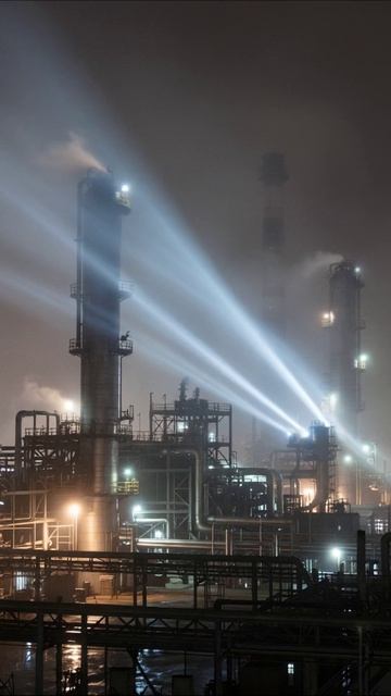 Ночь в индустриальном аду: надежды больше нет #заводы #производство #песимизм