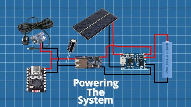 Я построил датчик уровня воды в баке на солнечной энергии