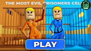 Женщина заключенная против полицейского в побеге из тюрьмы! #Obby Игровой процесс #roblox