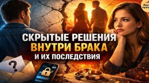 Скрытые решения внутри брака и их последствия.