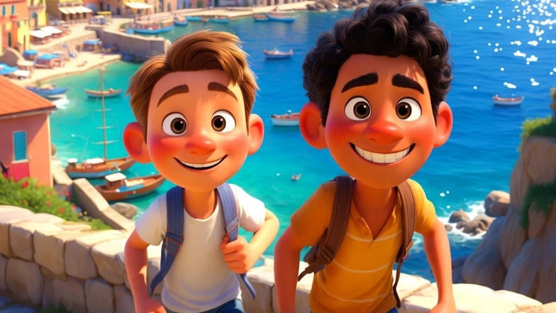 Первая встреча Луки и Альберто | Самый важный момент мультфильма Лука