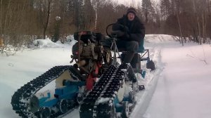 ДЛИННЫЕ ГУСЕНИЦЫ с ПРИЦЕПОМ покатушки