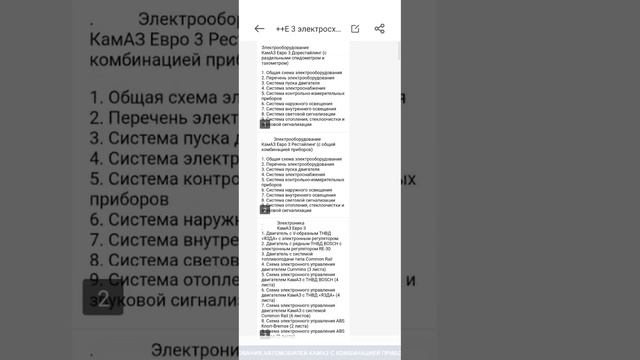 электро схемы КАМАЗА евро 3 видео обзор