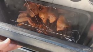 Сочнейшая курица горячего копчения во дворе