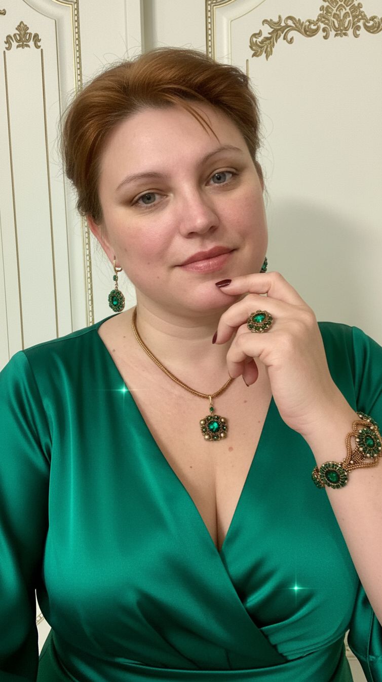 Комплект украшений  из японского бисера