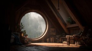 Дождь на крыше и чердаке — 1 час