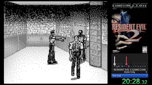 Resident Evil 2 (Game.Com) Speedrun In 41m 09s [Knife Only]