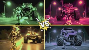 ОЙ! МОНСТР ТРАК ПРЕСЛЕДУЕТ МЕНЯ! 🏎️ ВЕЛИКАЯ БИТВА МАШИН 🦖 ПОГОНЯ МУЛЬТИК ПРО ТАЧКИ