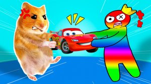 Мультики для детей/Босс молокосос и Мистер хомяк играют в машинки, детям