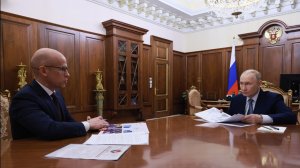 Владимир Путин встреча с главой Удмуртии Александром Бречаловым, Кремль, 16 марта 2026 года