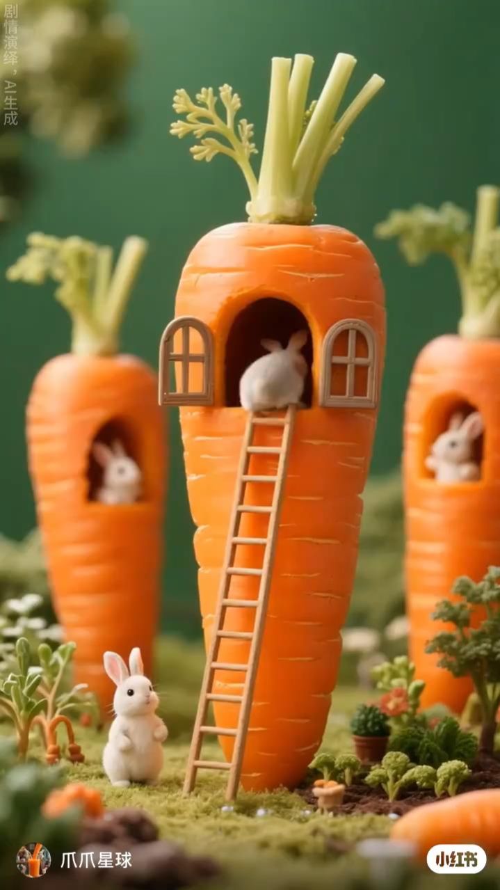 Зайчики и морковка: праздник весны и добра в одном нейровидео!