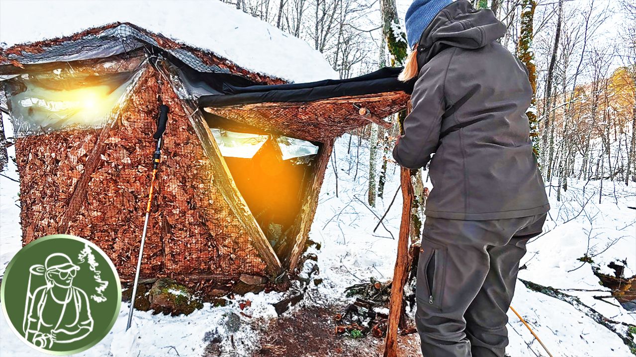 Одна зимой в горной хижине | Испытание снегом
