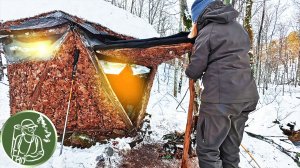 Одна зимой в горной хижине | Испытание снегом