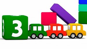 Мультфильмы про машинки для самых маленьких. Цифры и цвета для детей