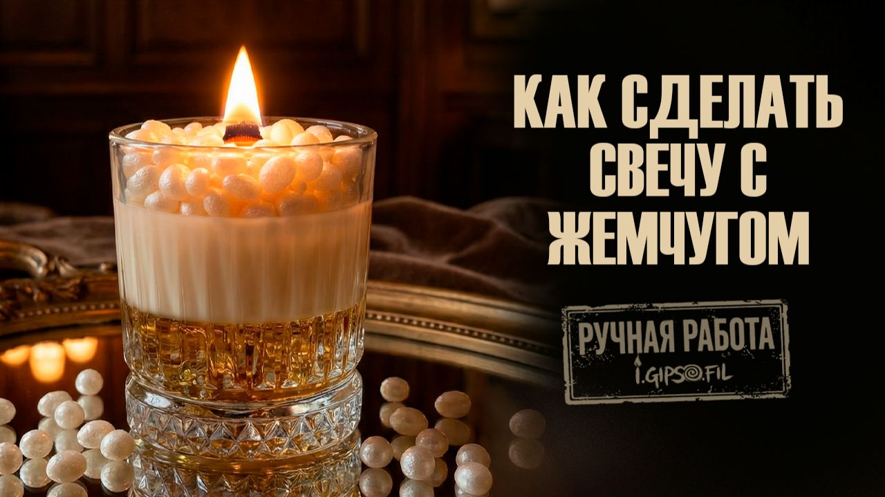 СВЕЧА С ЖЕМЧУГОМ СВОИМИ РУКАМИ