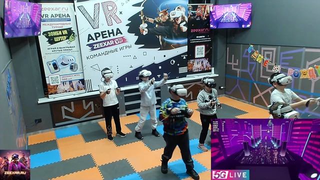 Запись стрима от 16.03.26 г / День Рождения на VR арене / Командный космический VR шутер / 6 игроков