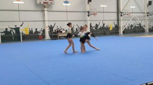 ТР 3 юношеский разряд, Коновалова - Касаткина - Пехтерева, ДШИ г.Светлый, Комбинированное упражнение