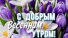 С добрым утром,с хорошим настроением. Шикарная музыкальная открытка.