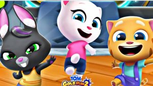 «Говорящий Том: гонка на время»!  Быстро бегите сквозь