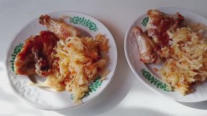 Готовлю ужин.Капуста тушёная и жареная курочка/Муж собрался разводиться.Угрожает/Провинция/Россия