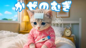 【Офисный котик Муги】Апчхи!! Репортаж из жизни Муги, который простудился 🐱🤧