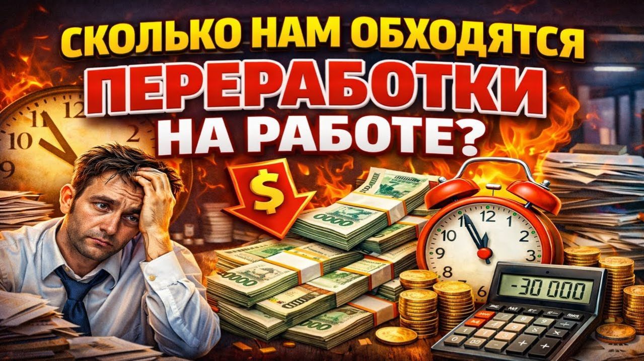 Переработки воруют твою жизнь. Вот сколько ты реально теряешь! #работа #переработки #карьера