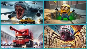 ЗАРАЖЕННАЯ СКАЙ Против МИНЬОНА и ТАНКА МАККУИНА 🏎️ БИТВА МУЛЬТЯШНЫХ МОНСТРОВ! (Кофен Дэнс)