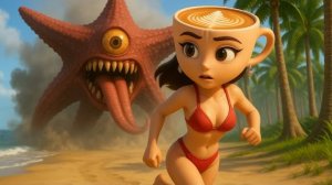 БАЛЕРИНА КАПУЧИНА ПРОТИВ ЗВЕЗДНОГО МОНСТРА 🌟🩰 ЭПИЧНАЯ БИТВА НА ОСТРОВЕ БРЕЙНРОТ МУЗЫКА РЕМИКС