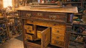 Реставрация старого деревянного шкафа