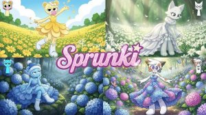 Магия и красота SPRUNKI GIRLS в цветочном лесу! Официальное видео РЕАКЦИЯ