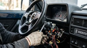 установка мульти руля на ЛАДА Нива Бронто