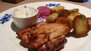 Курочка грудка запечённая с картофелем!🌞