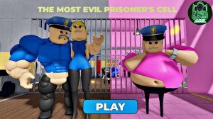 Мускулистый полицейский и женщина-преступник бегут из тюрьмы! Игровой процесс #roblox #obby