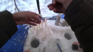 ОПУСТИЛ ГВОЗДИК ОТ ESOX в ЛУНКУ МАЛЕНЬКОЙ РЕЧКИ И ПОПЕРЛО РЫБАЛКА С ДЕНОМ Лед 2026