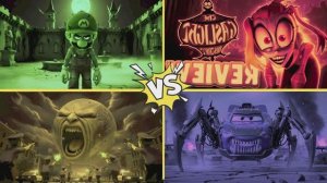 СУПЕР МАРИО Против ЛУННОГО МОНСТРА и МОЛНИИ МАККУИНА 🍄 Мультик Битва Героев в Городе