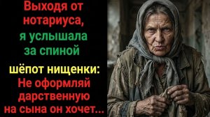 «Выходя от нотариуса, я услышала за спиной шёпот нищенки» Слушать аудио рассказы. Слушать истории из
