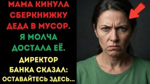 «Мама кинула сберкнижку деда в мусор» Слушать житейские истории. Слушать рассказы о жизни