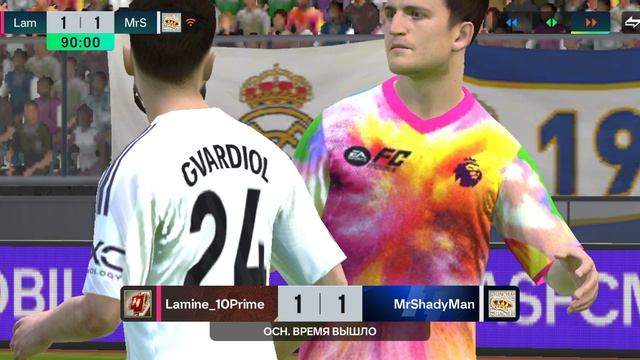 Игра против FC MOBILE без доната в FC MOBILE 26. (я там не доснял я нечаянно выключил)