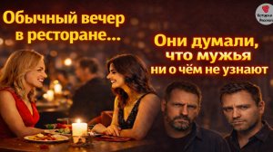 Обычный вечер в ресторане… Они думали, что мужья ни о чём не узнают