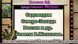 Садоводам Северо-Запада России и др.  Советы В.Железова.