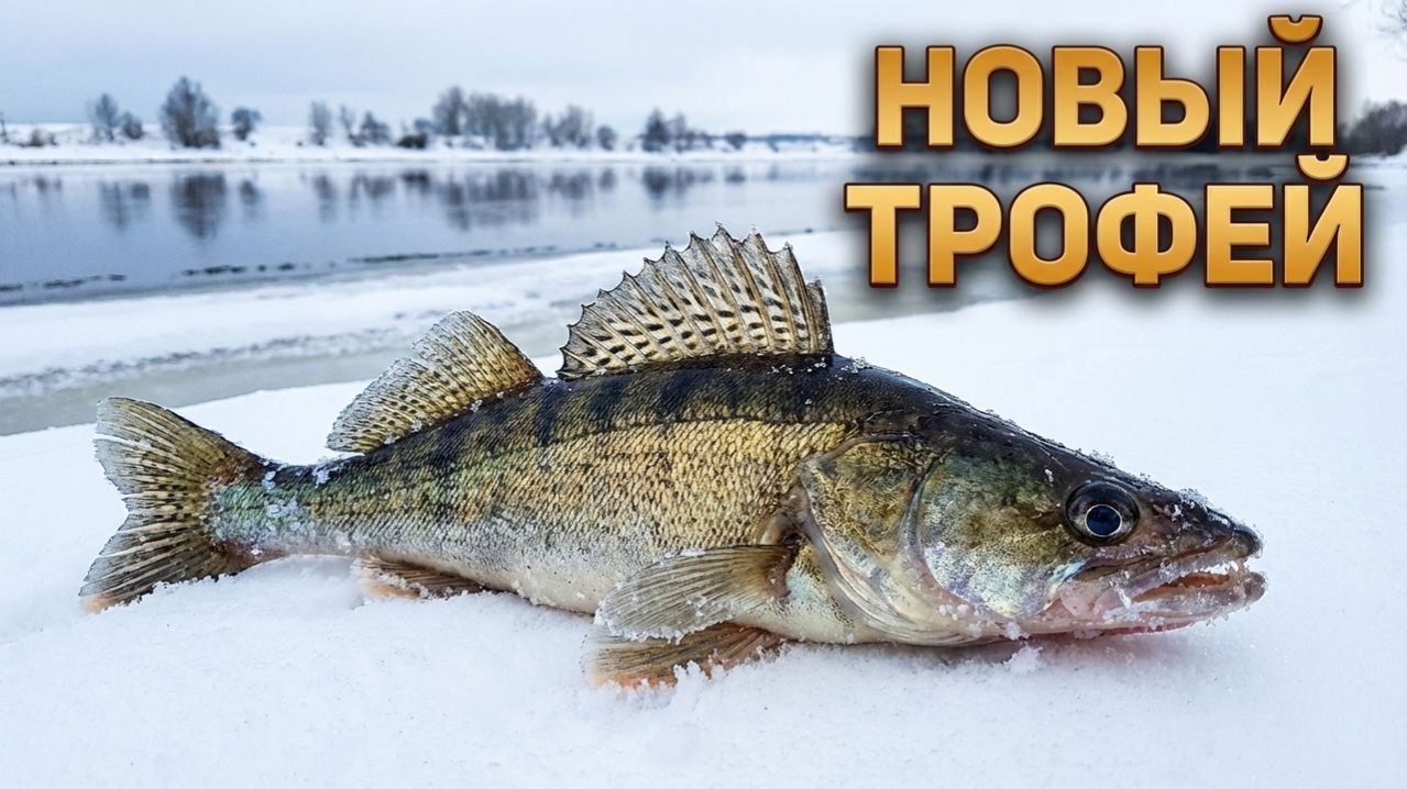 Судак на Москва реке в конце зимы на  9 метрах. Новое место!!!