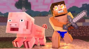 Ешь Свинину) Майнкрафт Мультик