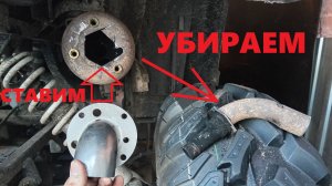 Меняем насадку на глушитель квадроцикла (Linhai М550L)