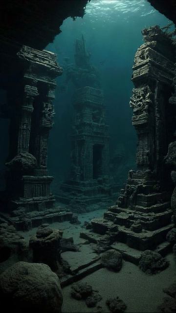Подводные руины: Загадка древней цивилизации #подводныймир #археология #глубины