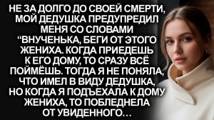 Не за долго до своего ухода, дедушка предупредил о женихе. Но когда я приехала к нему, то поняла…