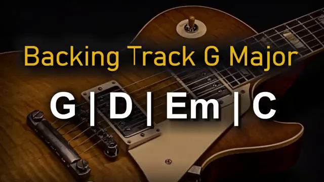 Rock Pop Backing Track G Major  70 BPM  Guitar Backing Track